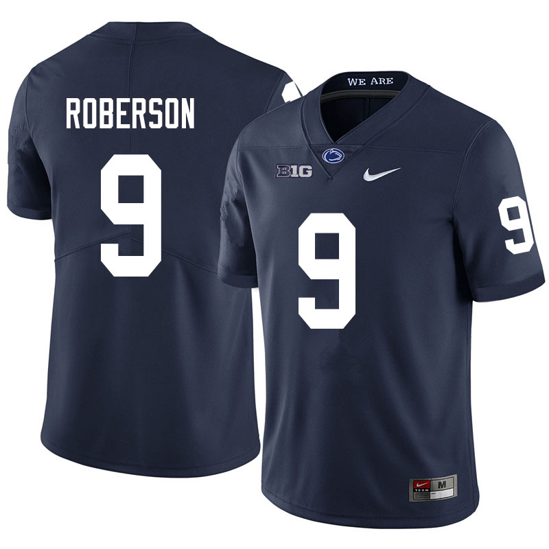 Men #9 Ta'Quan Roberson Penn State Nittany Lions College Football Jerseys Sale-Navy